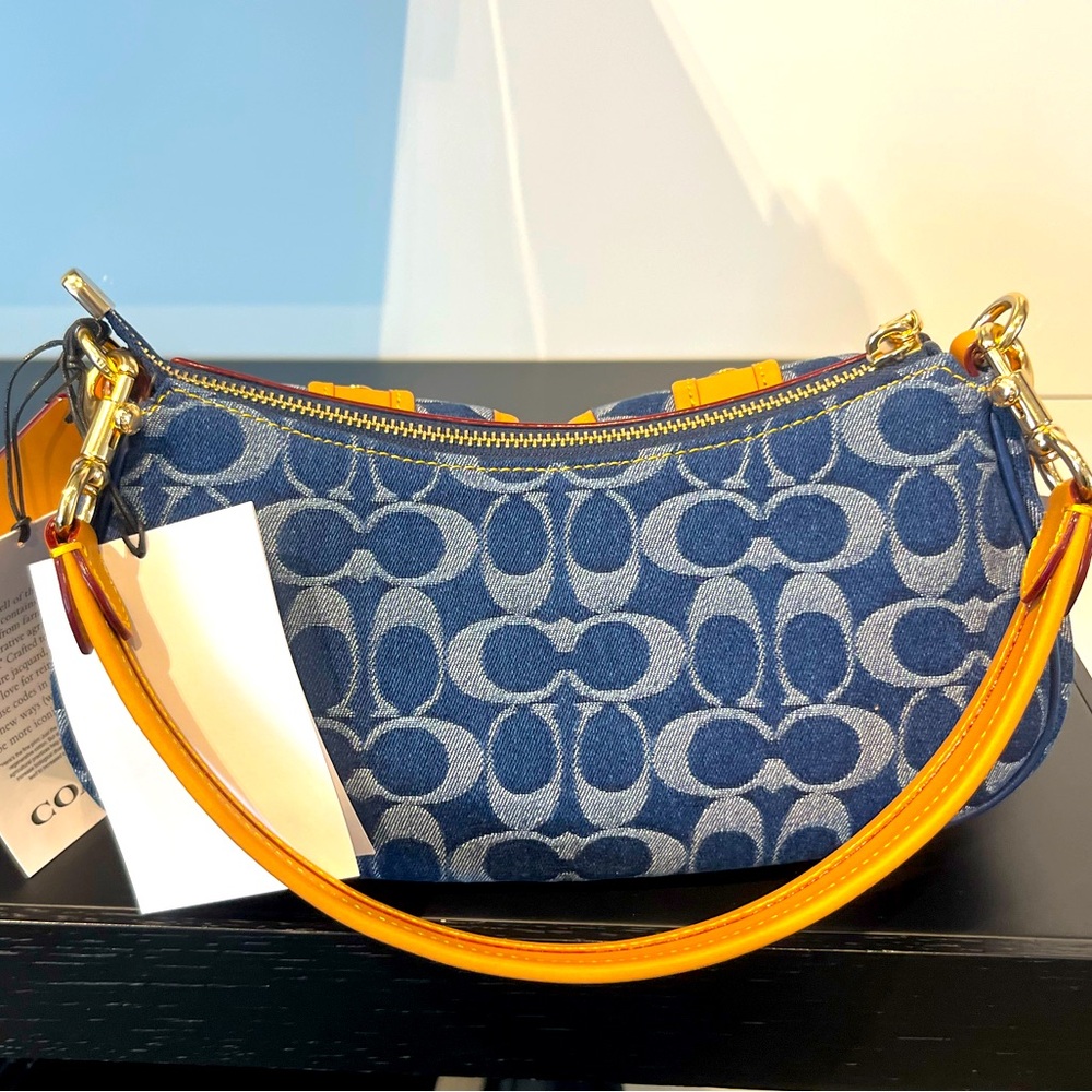 New Coach Ashton Bag In Signature Denim - Picture 7 of 9